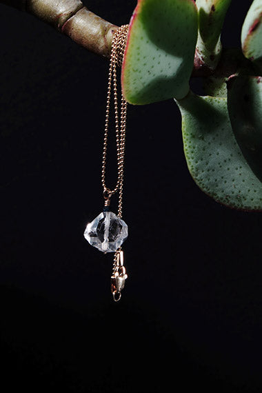 Herkimer Diamond on Gold