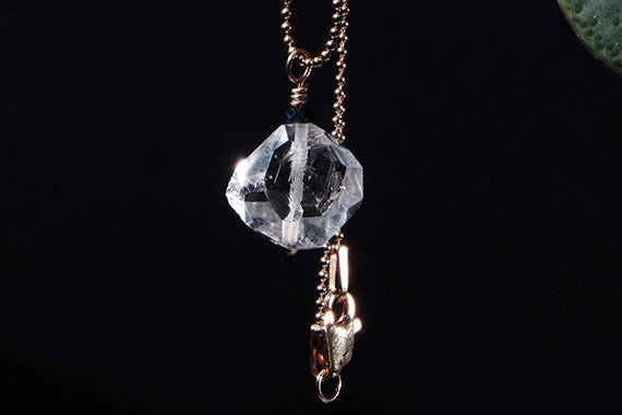 Herkimer Diamond on Gold