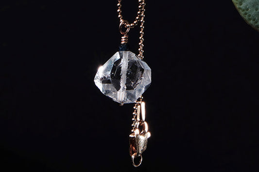 Herkimer Diamond on Gold