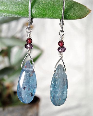Blue Kyanite Earrings