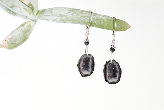 Natural Geode Earrings