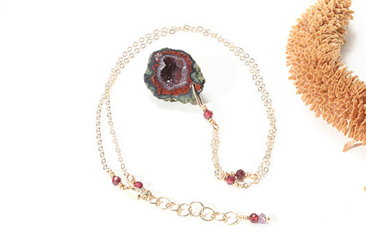Tobasco Goede and Iolite Necklace