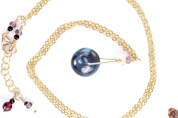 London Blue Topaz on Gold