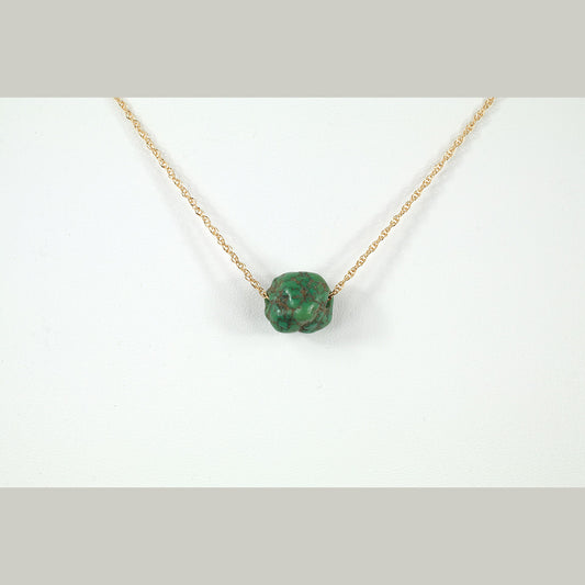 Ceremonial Tibetan Turquoise on Gold