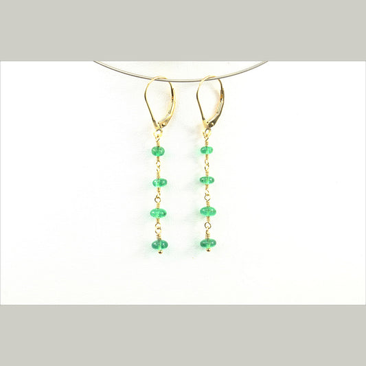 Colombian Emerald Waterfall Earrings
