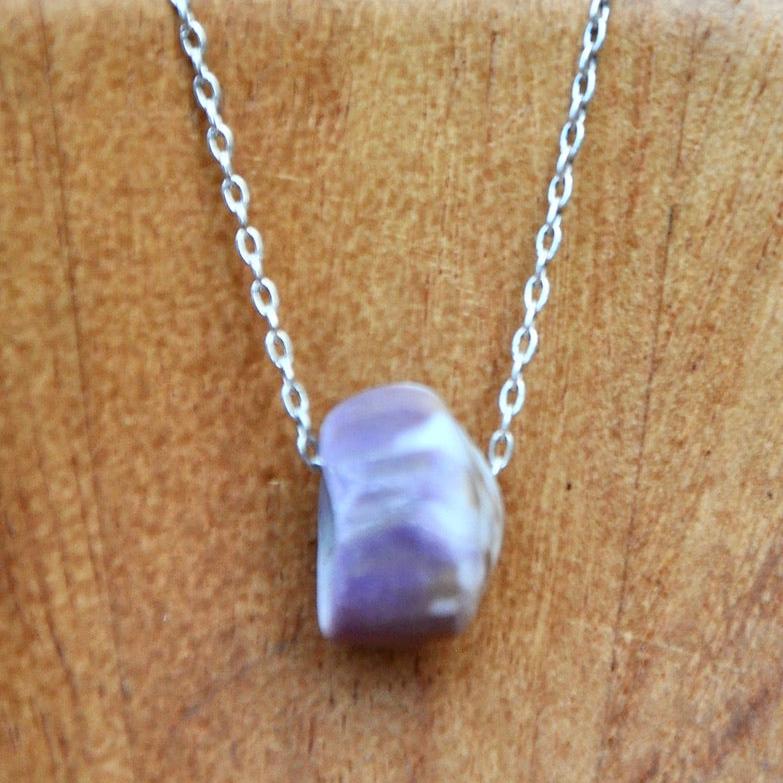 Natural Hawaiian Cowery Shell on Sterling Silver Chain