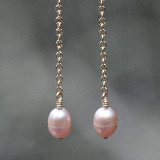 Blush Pearl Long earrings