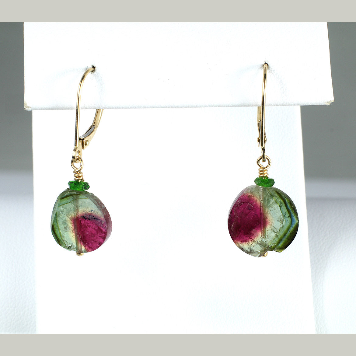 Watermelon Tourmaline Earrings