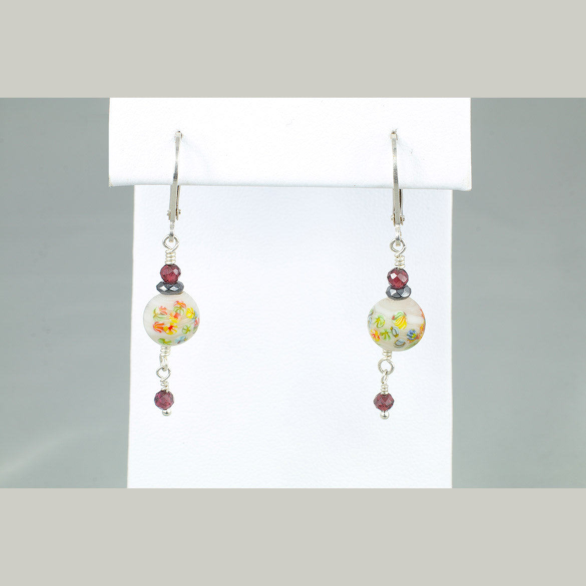 Japanese Vintage Glass Bead Earrings