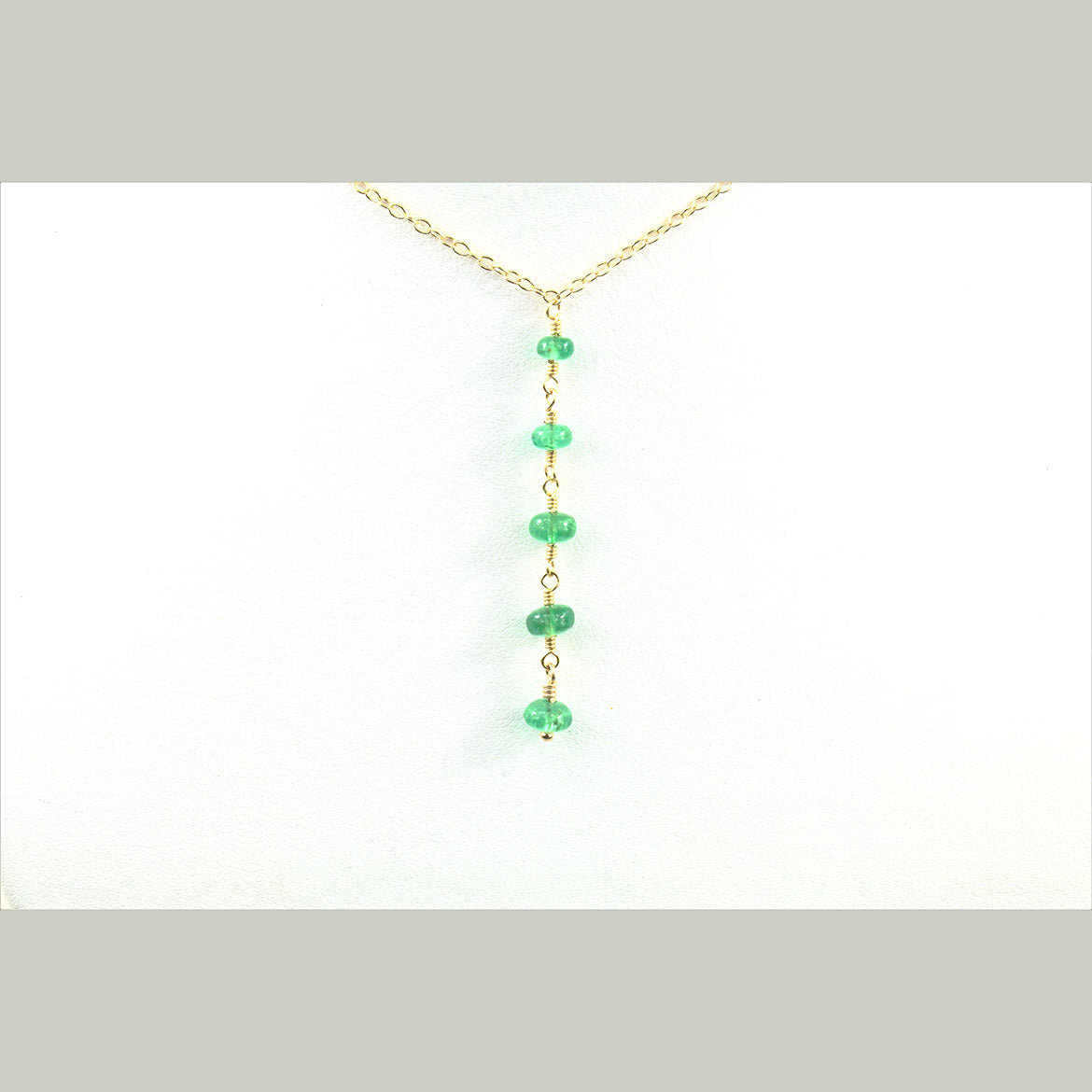 Colombian Emerald Waterfall Necklace