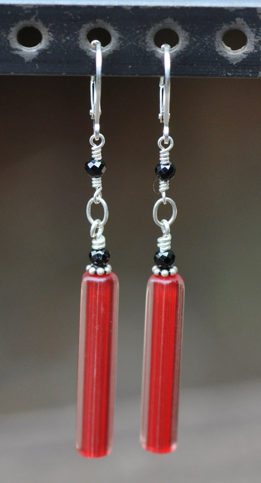 Vintage Long Italian Beaded Earrings