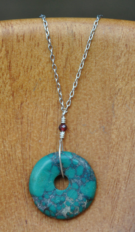 Antique Turquoise Ring Necklace